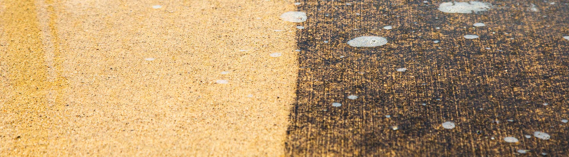 Before and After Sealed Concrete