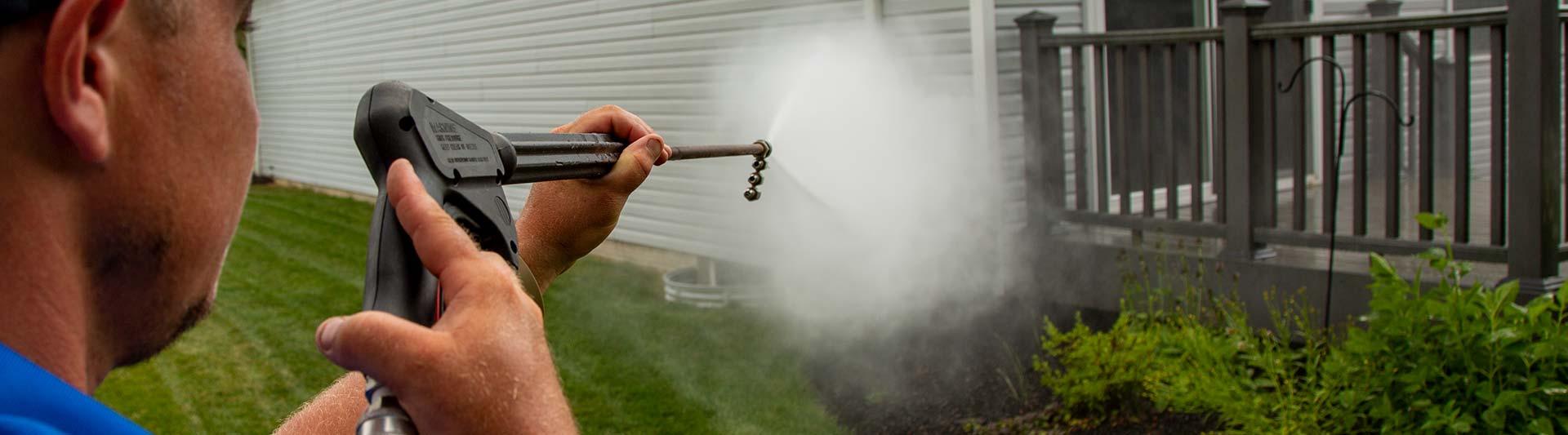 Power Washing Wand Cleaning House