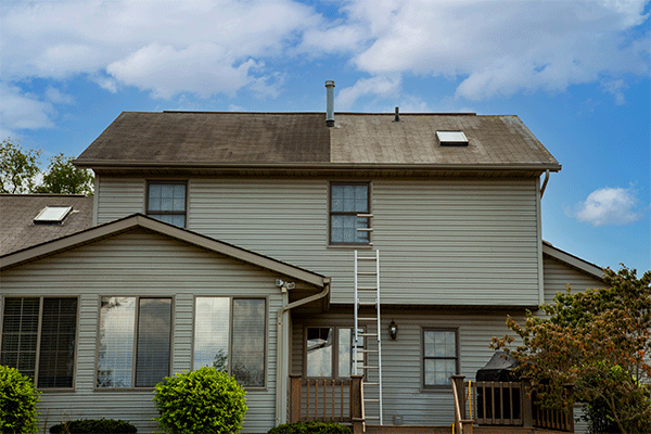 Before and after roof treatment